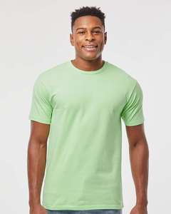 Tultex T290, camiseta de peso pesado para hombre, Camiseta 100% de algodón con cuello redondo, manga corta, ajuste holgado, Camiseta cómoda con cuello redondo para hombre - Product Image 4