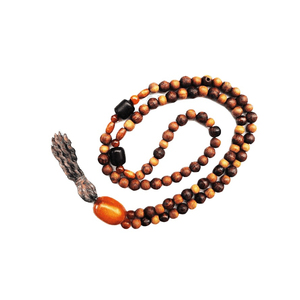 2024 nouveauté musulman Tasbih pierre de Lapis naturelle avec gland en fil d'or nouveau Design bois Misbaha vente en gros - Product Image 1