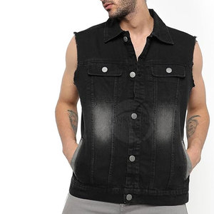 Chaleco vaquero ligero hecho a medida para hombre, superventas, último diseño informal de invierno, ropa exterior reversible de gran tamaño - Product Image 5