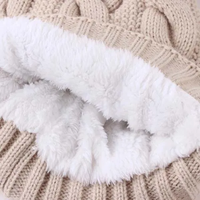Chapeau d'hiver chaud en fausse fourrure avec pompon, tricoté à la main, style image, réglable, unisexe, pour enfants, voyage, OEM ODM 2024