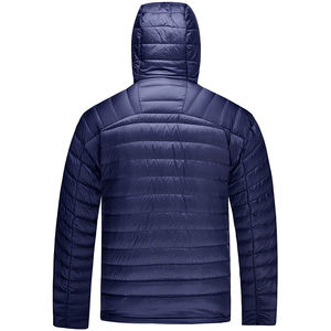 Veste matelassée en toile fine pour hommes OEM personnalisée à capuche matelassée style décontracté pour les sports d'hiver - Product Image 2