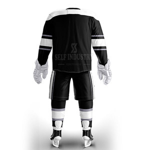 Uniforme de Hockey sobre Hielo sin Mangas para Hombre, Personalizado, Cómodo, Transpirable, de Alta Calidad, 100% Poliéster, en Existencia, Tallas Personalizadas - Product Image 3