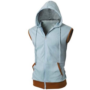 Wholesale Plus Size <b>Men's</b> Workout Gym <b>Hoodie</b> Shirts Breathable <b>Sleeveless</b> Muscle Tank Tops 100% Cotton Winter Bodybuilding - Product Image 3