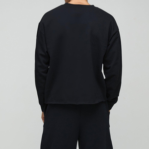 เสื้อสเวตเชิ้ตผู้ชายดีไซน์ล่าสุด คุณภาพสูง ผ้าฝ้าย 100% สำหรับฤดูหนาว ทรงหลวม แขนยาว คอกลม มีกระเป๋า ระบายอากาศได้ดี ชุด 2 ชิ้น - Product Image 3