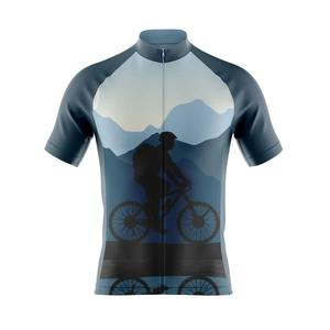 Maillot de Ciclismo de Manga Corta Estampado para Hombre, para Bicicleta de Carretera o Montaña, Transpirable, de Nailon, Ropa Deportiva - Product Image 1