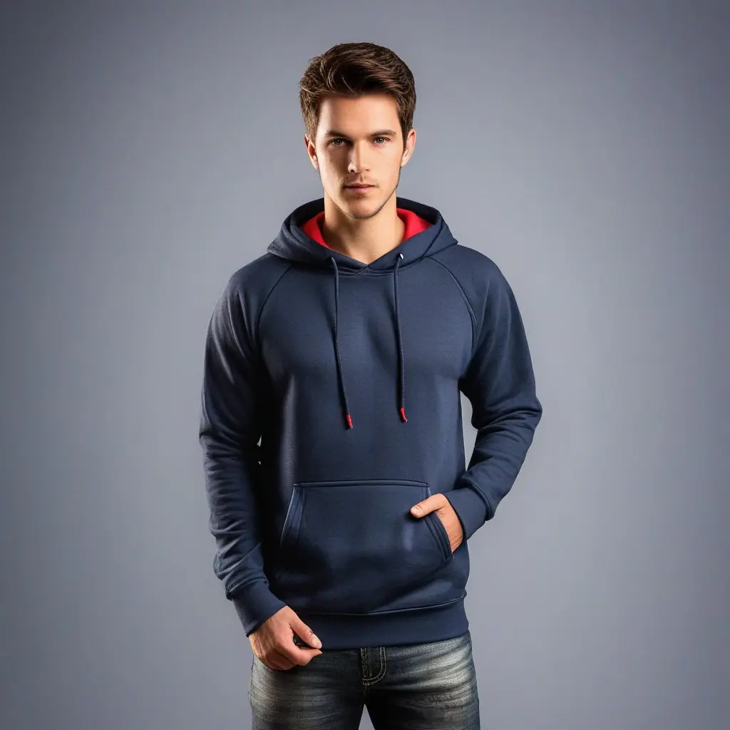 Chất lượng cao tùy chỉnh thiết kế unisex pháp Terry hoodie xl kích thước với dây kéo lên cổ áo và Puff in ấn cộng với kích thước tùy chọn