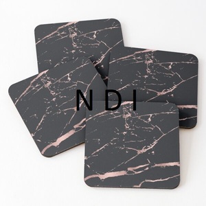 Eco Friendly Square Shape Coasters Marble Coaster Tea <b>Coffee</b> Beer Mug <b>Pads</b> Marble Tea Coaster for Dining Table Top Decor Usage - Product Image 6
