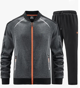Ropa deportiva personalizada para hombre, chándal de nailon transpirable con cremallera, chándal de jogging estampado para entrenamiento, cortavientos de poliéster - Product Image 3