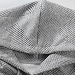 Conjunto de sudadera y pantalones de cuello redondo de dos piezas informal con estampado personalizado al por mayor chándal de lana de algodón unisex con diseño sólido - Product Image 2