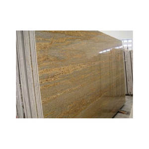 Diseño moderno de losa de granito amarillo de la mejor calidad de fábrica directa con superficie pulida Excelente valor - Product Image 1