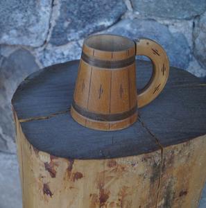 Epic Toasts Start Here Jarra de cerveza de madera con artesanía auténtica para celebraciones grandes y pequeñas - Product Image 6