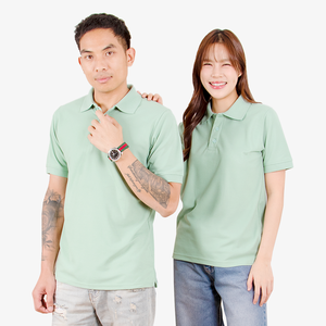 เสื้อยืดโปโลโทนสีพาสเทล2024ผ้าฝ้ายโพลี - Product Image 1