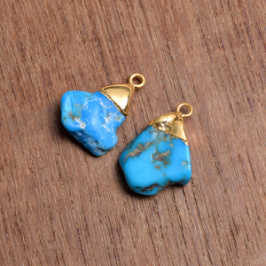 Natural Turquoise Raw Pendant <b>Necklace</b> Crystal Blue Gemstone Jewelry Healing Crystal December <b>Birthstone</b> - Product Image 2