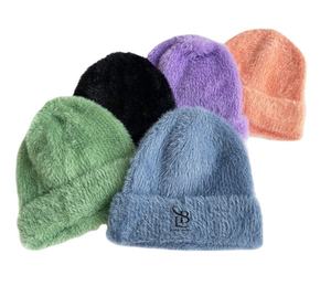 หมวกบีนนี่สั่งทำขายส่ง ปักโลโก้หลายแผ่น อะคริลิก โมแฮร์ สีสันสดใส อุ่นสบาย สั่งทำได้ตามต้องการ - Product Image 4