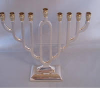 Artistic Brass Menorah <b>Candle</b> Holder Jewish Hanukkah Lamp Decorative <b>Candle</b> Stand Elegant Home Styling - Product Image 5