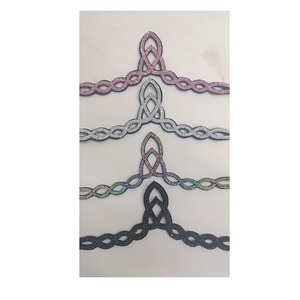 Banda para la frente de diseñador ecuestre islandés hoja de roca de piedra multicolor cómodo estilo occidental carreras cuero curva Base caballo - Product Image 1