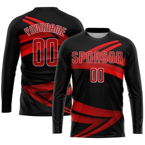 Camiseta de fútbol con estampado de sublimación personalizada, lo último en poliéster azul, adultos, equipo de ocio masculino, uniformes de entrenamiento, conjunto de ropa de entrenamiento - Product Image 4