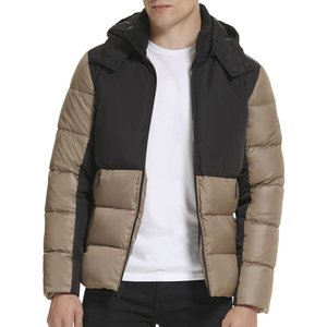 Chaqueta acolchada para hombre, chaqueta de invierno con logotipo personalizado con capucha gruesa, diseño acolchado impermeable para uso en exteriores, chaqueta acolchada - Product Image 3