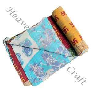 <b>Kantha</b> <b>Quilt</b> Gudari <b>Kantha</b> <b>Quilt</b> Gudari Hot Selling Wholesale Gold Supplier GD2034 Handmade <b>Kantha</b> <b>Quilt</b> Cotton Printed Indian - Product Image 1