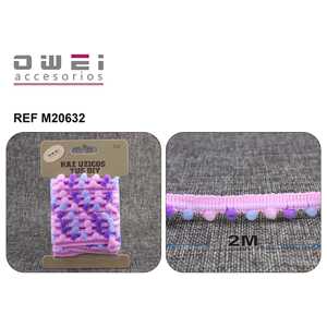 Elegant 2M12u/C Belt with Pompom Fashion Accessories and Home Decor <b>Trimmings</b> - Product Image 1