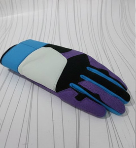 All Customized Color Professional Baseball Batting Gloves 100% Cowhide Leather Palm Custom Logo <b>Hook</b> Loop Closure Durable - Product Image 2