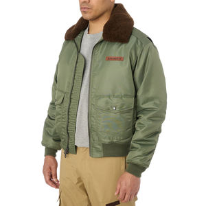Chaquetas Avirex de cuero genuino hechas a medida al por mayor/Chaquetas Avirex de cuero de último diseño de alta calidad para hombre de invierno - Product Image 2