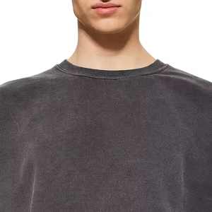 Sudadera con capucha vintage personalizada auténtica de alta calidad Fleece French Terry Vintage Streatwear Acid Wash Unisex Sudadera de cuello redondo. - Product Image 6