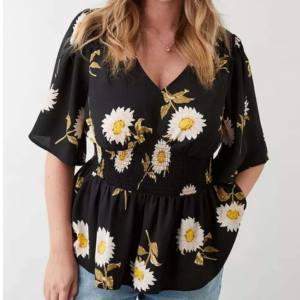 Camisa de mujer de último diseño, blusas de talla grande para mujeres y niñas, sublimación transpirable de algodón, estampado femenino sólido para Otoño Invierno - Product Image 4