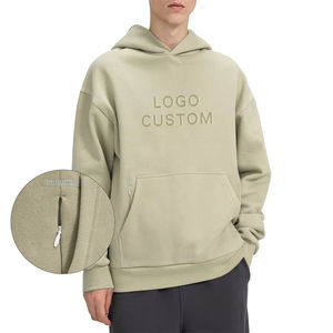 Sweat-shirts personnalisés surdimensionnés pour hommes, 500 GSM, OEM, en coton 100 %, unisexe, en molleton, imprimés, brodés, pour l'hiver - Product Image 6