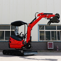 Mini-excavatrice hydraulique de moins de 4 tonnes avec moteur importé et godet de criblage pour la séparation du sol et du gravier sur les chantiers de construction