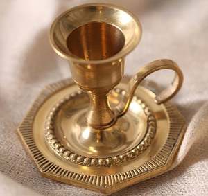 Bougeoirs en laiton Vintage Style français or laiton bougie bâton chic décorer maison festive hôtel restaurant table de mariage - Product Image 4