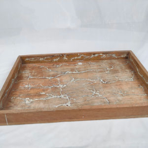 Bandejas de servir de varios tamaños, bandejas grandes de madera para comida de fiesta, bandejas rectangulares de madera de acacia, decoración del hogar, venta de artesanías de madera - Product Image 1