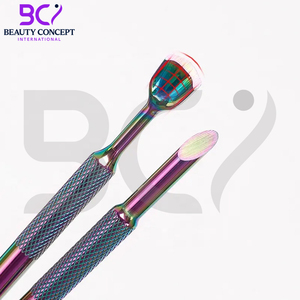 ที่ดันเล็บสองด้านขนาดใหญ่เครื่องมือกำจัดผิวที่ตายแล้วหลายสีทำจากสแตนเลสอุปกรณ์ทำเล็บมือดันหนังกำพร้า - Product Image 5