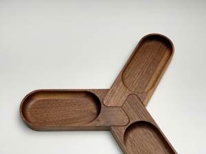 Plateau de service en bois de cendre/acacia de service raisonnable/assiette de nourriture en bois de vente chaude du meilleur fournisseur en Inde 2025 - Product Image 3