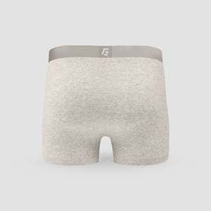Bóxers Cómodos para Hombre, 100% Algodón, Transpirables, Corte Medio, Tejido de Punto, Tallas Grandes (XXL 4XL 5XL), Color Gris con Logotipo en la Cintura - Product Image 2
