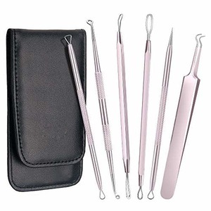 Wholesale Essential Stainless Steel Hand-Held Skin Care Kit Face Targeted Pimple Extractor and <b>Blackhead</b>/Whitehead <b>Remover</b> - Product Image 1