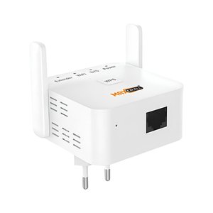 * Presa * Wireless Wifi ripetitore estensione banda velocità 300Mbps con due antenne esterne facile e veloce configurazione bianca - Product Image 3