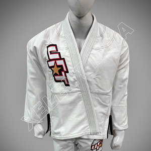 Vente en gros BJJ Gi Blanc Jiu Jitsu Kimono Kimono De Jiu Jitsu Perle Armure Or Jiu Jitsu Gi Personnalisé Uniforme BJJ Gear Kimono - Product Image 3