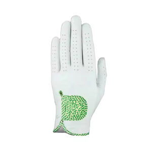 Guantes de golf unisex OEM hechos a medida de piel auténtica Cabretta con etiqueta privada y dedos completos de piel de oveja - Product Image 3