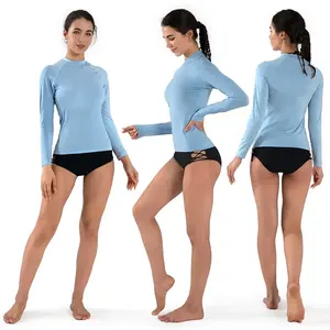 เสื้อรัดรูปผู้หญิงแบบแห้งเร็วระบายอากาศได้ดีสำหรับฟิตเนสวิ่งและเล่นกีฬา - Product Image 1