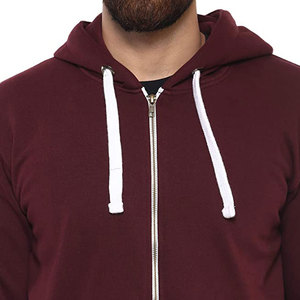 Sudadera con capucha de algodón 100% de felpa francesa de alto gramaje para hombre, con cremallera completa, bordado personalizado y estampado en relieve, OEM, al por mayor - Product Image 5