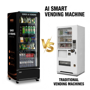 Distributeur automatique Qingo double SIM intelligent, refroidisseur AI 24h/24, 418L, acier inoxydable, écran tactile 7 pouces, 5G, conforme ADA, directement de l'usine - Product Image 2