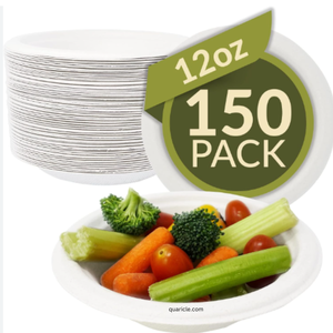 Cuencos redondos desechables a prueba de fugas de 16oz, Material de bagazo de caña de azúcar para sopas, ensaladas, fideos para comidas para llevar - Product Image 2