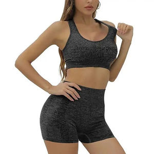 Haute qualité solide femmes Gym Yoga porter personnalisé XXL Yoga Leggings et soutien-gorge ensemble pour entraînement Fitness Yoga - Product Image 3