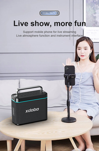 Altoparlante Bluetooth Portatile XDOBO Truth 200W con 2 Microfoni, Impermeabile IPX6, 20 Ore di Riproduzione, AUX, Scheda TF, USB - Product Image 6