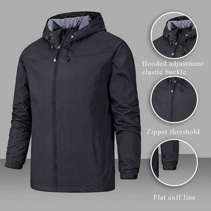 Veste coupe-vent réversible respirante et imperméable personnalisée pour homme et femme 2024, impression écologique, fermeture éclair - Product Image 1