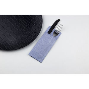 ผ้าเช็ดปากพิมพ์ลายคาวบอยสีน้ำเงิน ขนาด 32x40 ซม. แบบพกพา 1200 ชิ้น สำหรับธุรกิจ B2B - Product Image 1