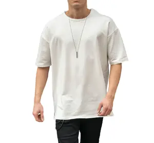 Nouveau Style 100% coton personnalisé grande taille hommes t-shirt Oversize d vêtements longue ligne hommes s Oversize d t-shirt