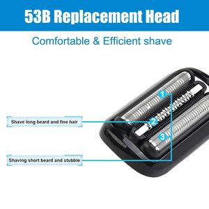 Cabezal de Afeitado de Doble Cuchilla Compatible para Afeitadora Eléctrica Serie 5 y 6, Reemplazo Húmedo/Seco con Función Lavable para Afeitado Facial - Product Image 3