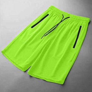 Pantalones cortos para correr Fitness de seda helada para hombre, pantalones cortos de algodón suave para yoga, ropa de playa informal para entrenamiento - Product Image 6